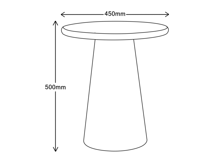 Manor Side Table Dimensions