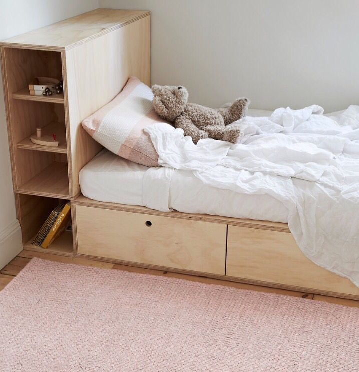 Kids timber clearance bed