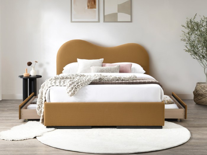 Photo of Amber Storage Bed in Waffle Fabric