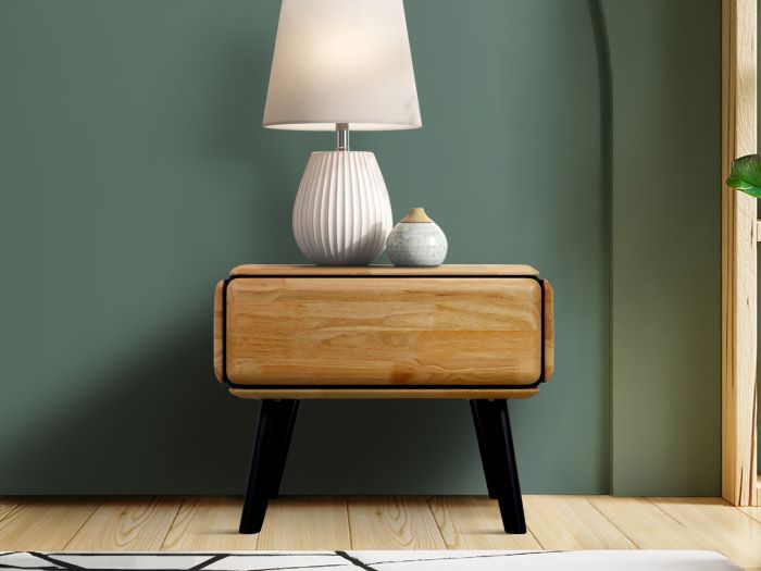 close up photo of casa side table in natural