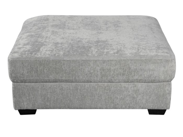 Cosy Corner Sofa w / Storage Ottoman | Light Grey