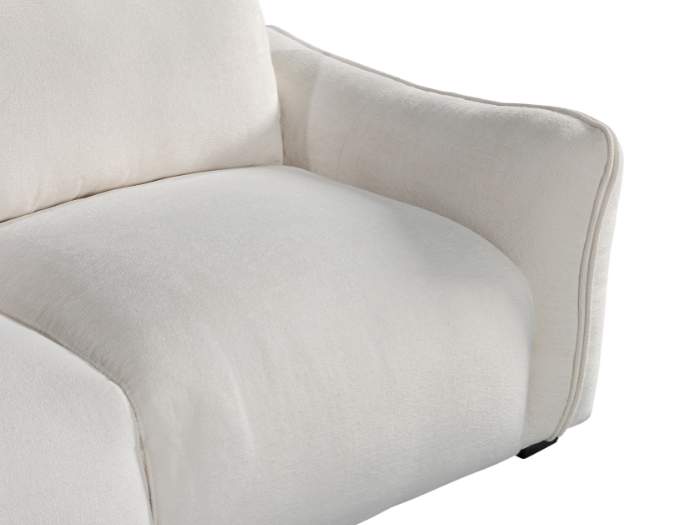Cosy Corner Sofa w / Storage Ottoman | White