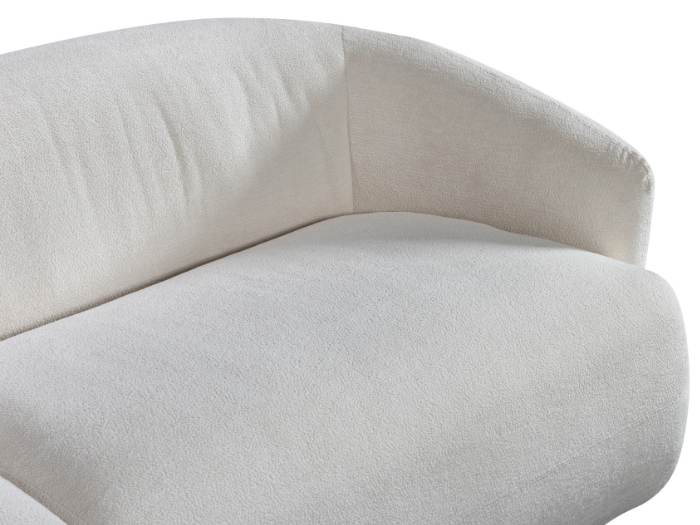 Courbe Curved Chaise Sofa | 3 Seater - Left Chaise - Sectional Sofa | White