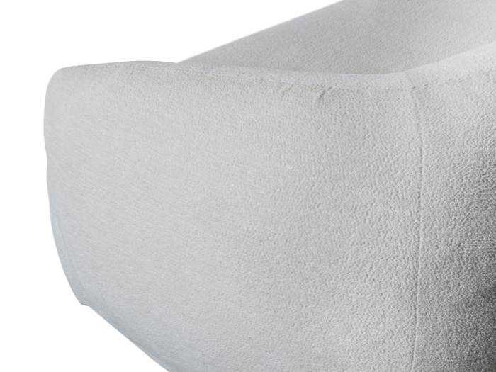 Courbe Curved Chaise Sofa | 3 Seater - Left Chaise - Sectional Sofa | White