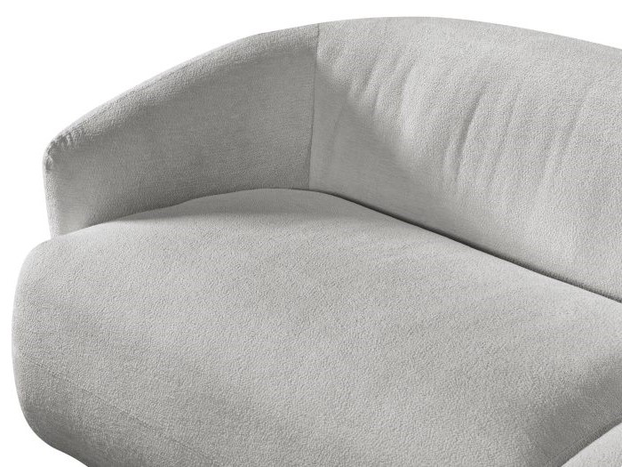 Courbe Light Grey Curved Chaise Sofa | Right Chaise | Sectional Sofa