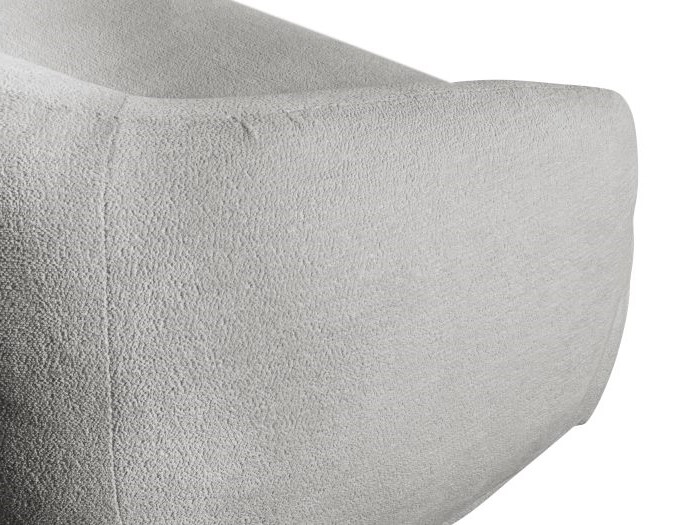 Courbe Light Grey Curved Chaise Sofa | Right Chaise | Sectional Sofa