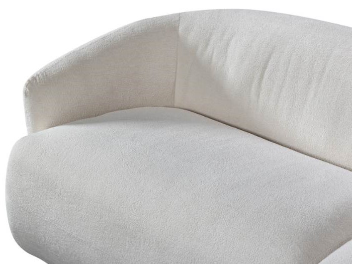 Courbe Curved Chaise Sofa | 3 Seater - Right Chaise - Sectional Sofa | White