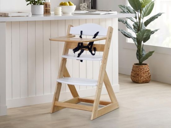 Banksia Toddler High Chair | Natural & White