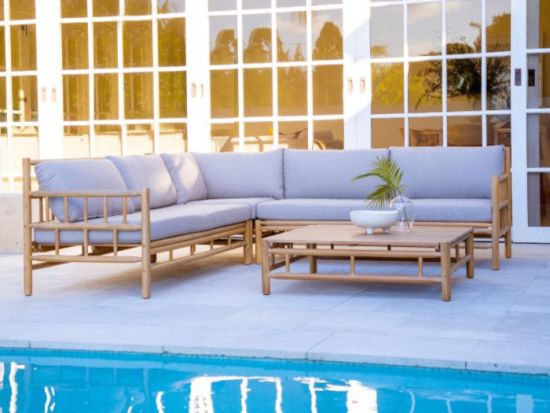 Costa Rica 4PCE Acacia Outdoor Lounge Set | Beige