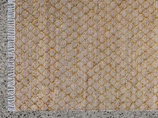 Myra Jute Pattern Rug | Mustard