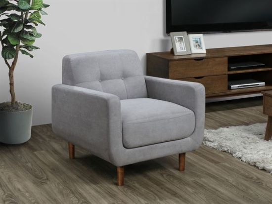 Bella Armchair | Occasional Chair | Grey Fabric