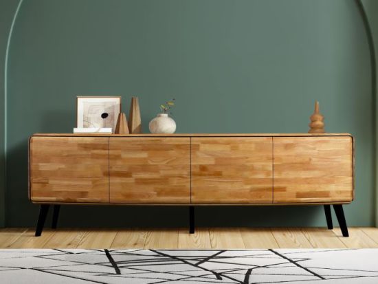 Casa Hardwood Sideboard Buffet | Natural | 2400mm