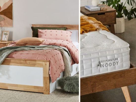 Coco Kids King Single Bedroom Buddy Package | Bed + Mattress with Storage
