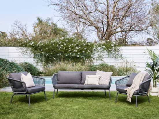 Eagle 3PCE Recycled Wicker Outdoor Lounge Set