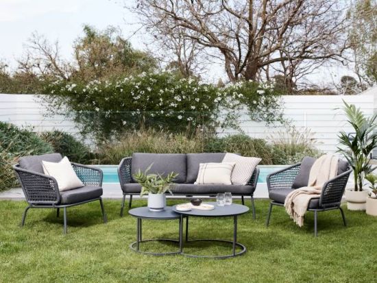 Eagle 5PCE Recycled Wicker Outdoor Lounge Set