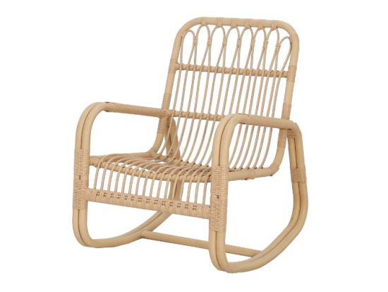 Lenco Natural Wicker Outdoor Rocking Chair 