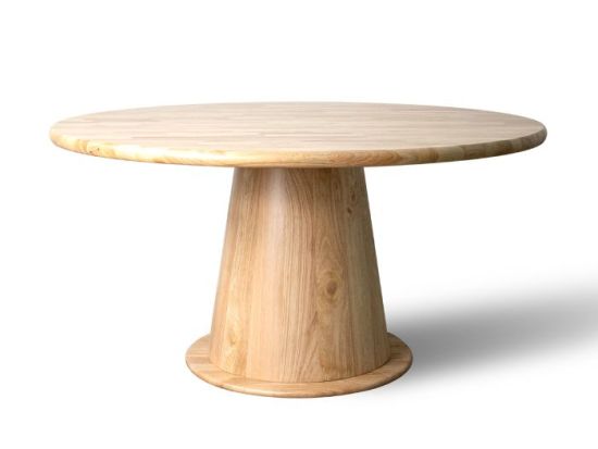 Manor Natural Hardwood Round Dining Table | 8 Seater