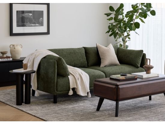 Coco Three Seater Sofa | Couch | Green