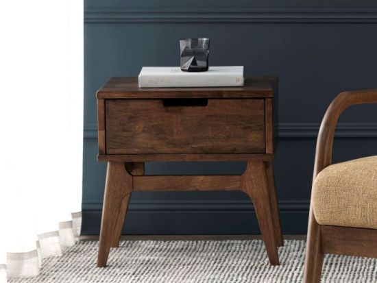 Paris Hardwood Lamp Table | Rustic Walnut