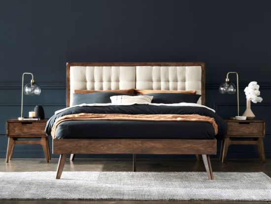 Paris 3PCE Queen Bedroom Suite | Hardwood | Rustic Walnut