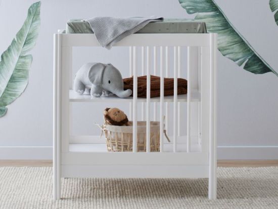 Rio Hardwood Baby Changing Table | White