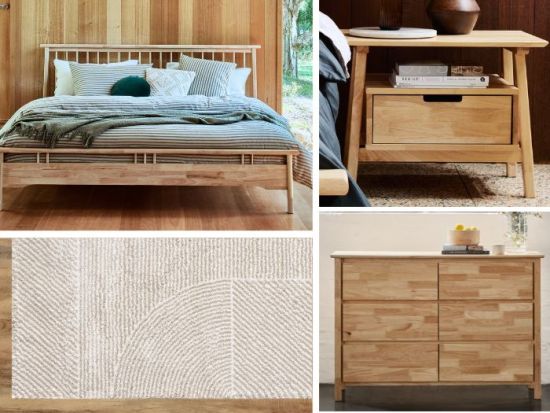 Rome 5PCE King Bedroom Package | Natural
