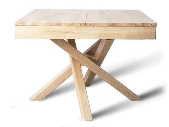 Tokyo Natural Hardwood Extendable Dining Table | 4 to 8 Seater