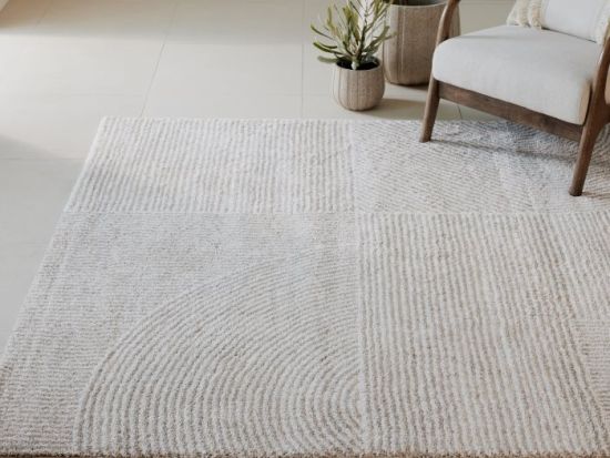 Tyric Pattern Area Rug | Beige