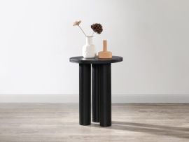 Photo of Berlyn Side Table | Black in a modern living room