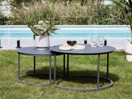Modern outdoor space containing Eagle 2PCE Outdoor Nesting Coffee table Set