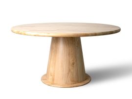 Photo of Manor Natural Hardwood Round Dining Table | 8 Seater