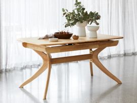 modern home dining room containing Villa Extendable Dining Table | Rectangle made from natural sustainable hardwood