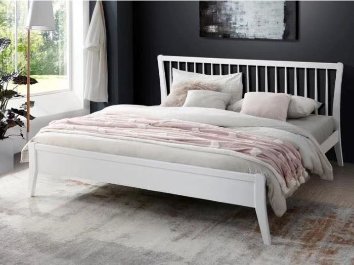 Byron White Queen Hardwood Bed Frame, Queen Size Bed Frame And Headboard White