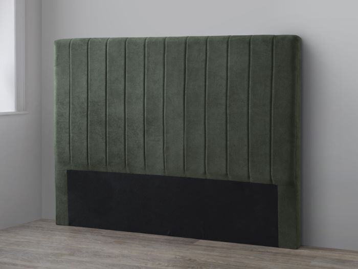 Photo of Cannes queen upholstered headboard in green