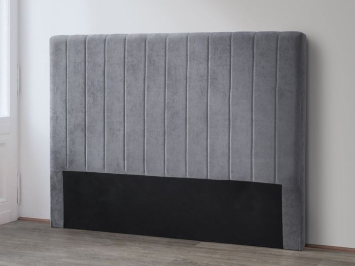 Photo of Cannes queen upholstered headboard in grey