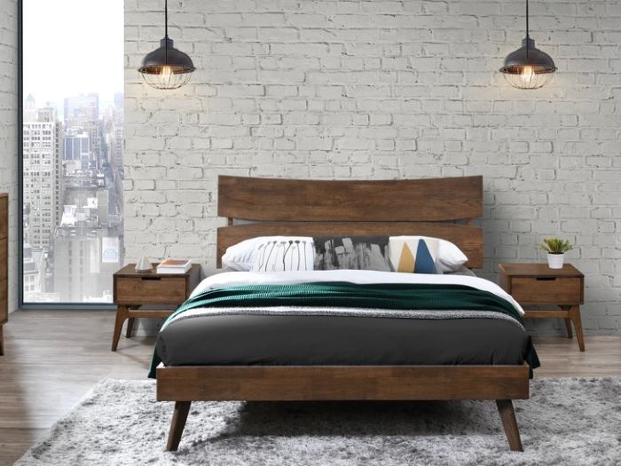 Cruz Queen Size Bed Frame Hardwood, Hardwood Queen Bedroom Sets