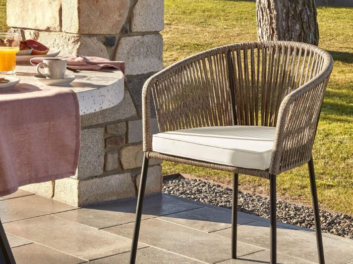 photo of Edith outdoor dining chair in grey