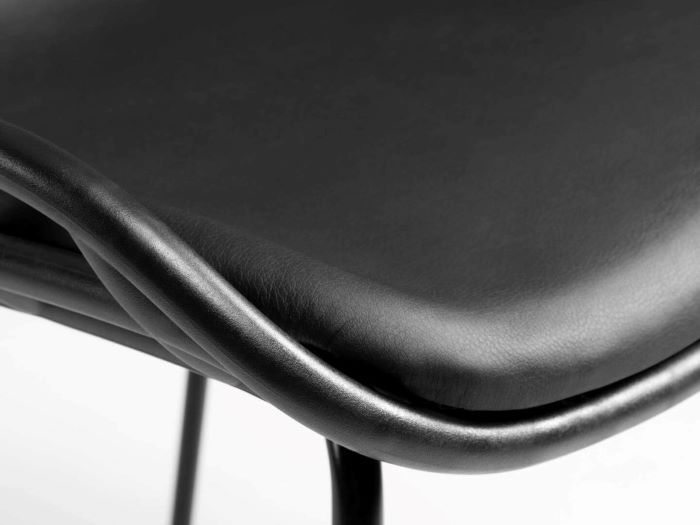 detailed photo of Ibiza outdoor dining chair in black