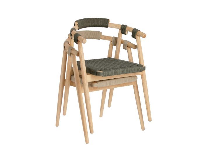 Photo of modern idris outdoor dining chairs stacked