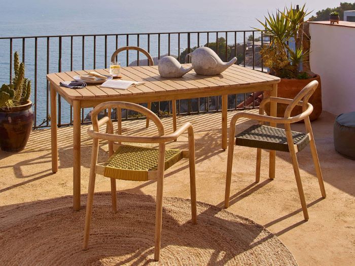 photo of julia outdoor dining chair in beige