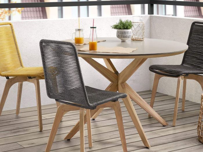 photo of Mabel outdoor dining table with modern outdoor furniture