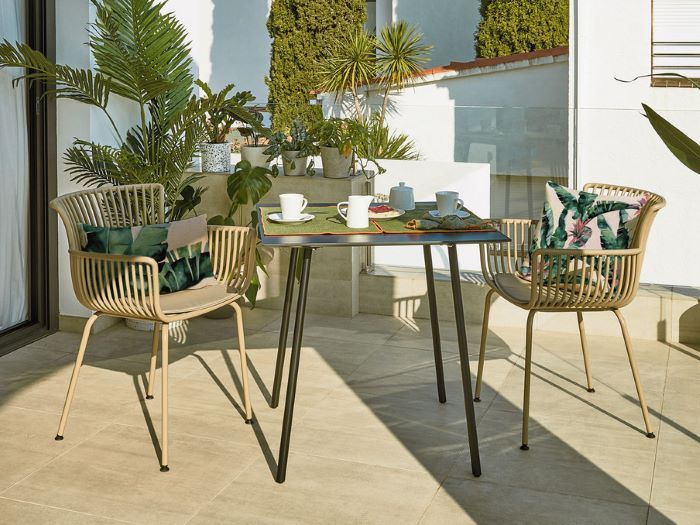 photo of Miami outdoor dining chair in beige