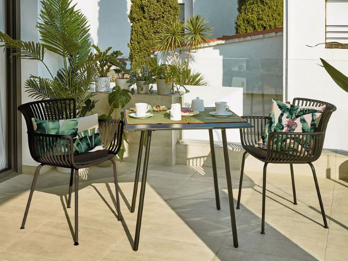 photo of Miami outdoor dining chair in black