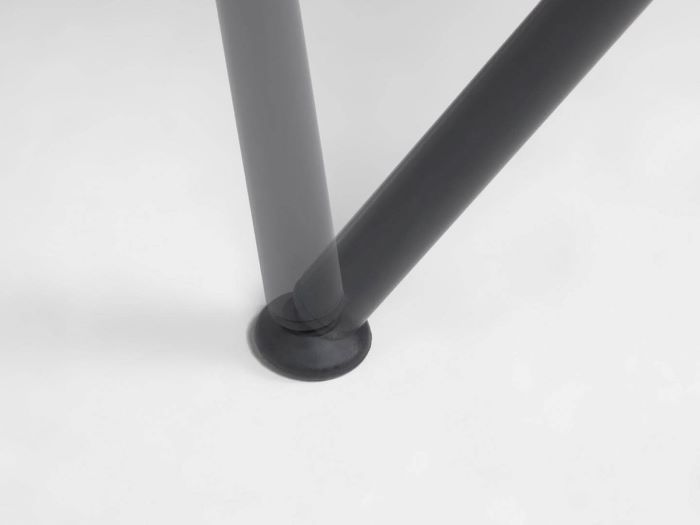 close up photo of Miami outdoor dining chair in black
