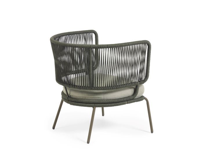 rear photo of Nadia outdoor armchair in green