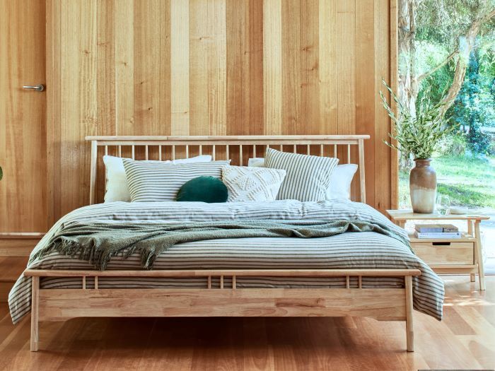 Rome King Size Bedroom Suites Natural, Natural Wood King Bedroom Set