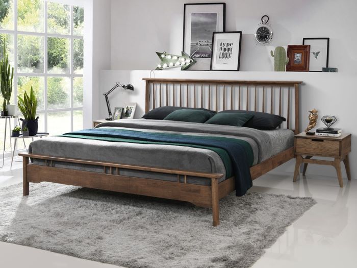 Rome King Size Bed Frame Hardwood, King Bed Bedroom
