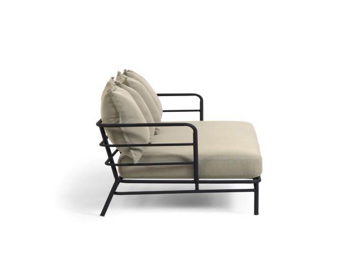side photo of Willa 3-seater outdoor lounge 
