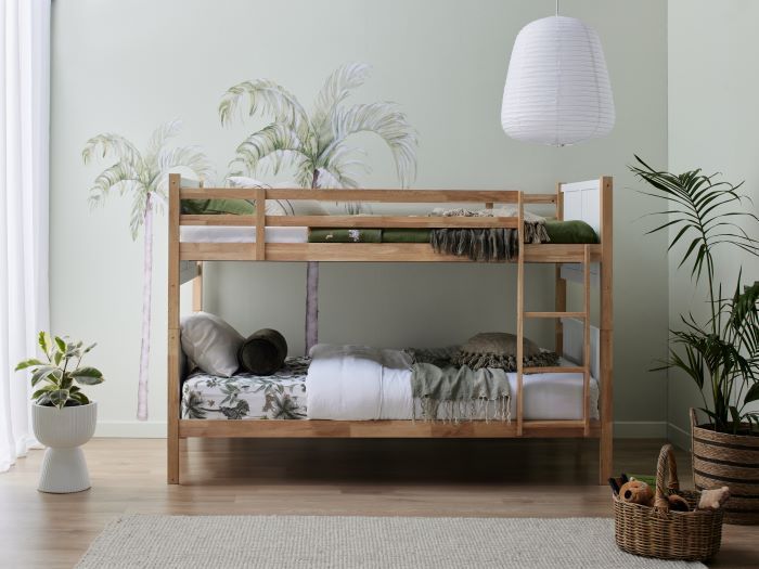 Myer King Single Bunk Bed Hardwood Frame