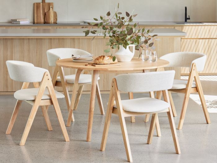 Beige dining room table on sale